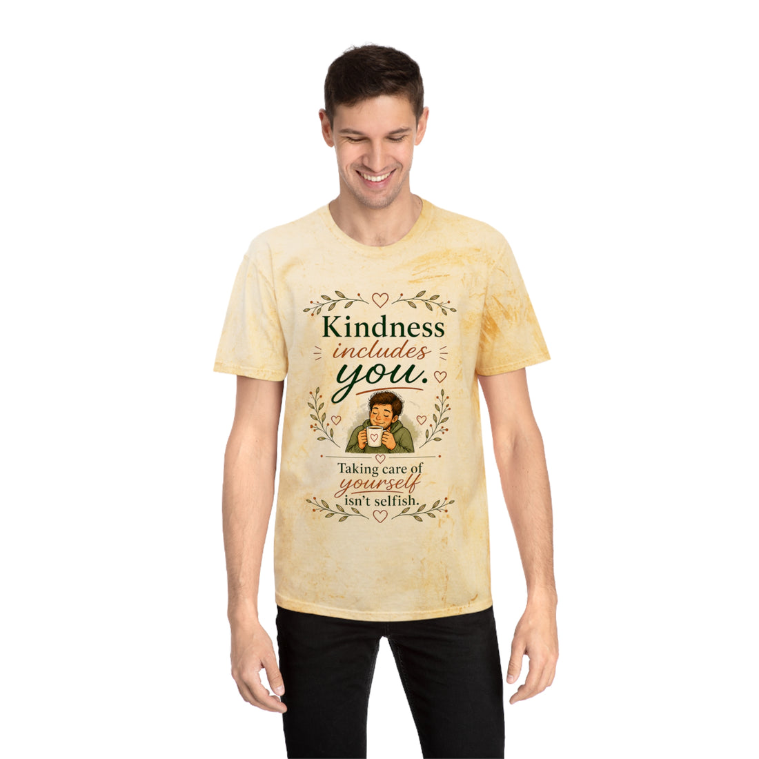 "Kindness Includes You, be kind" Self-Care, Unisex Graphic T-Shirt