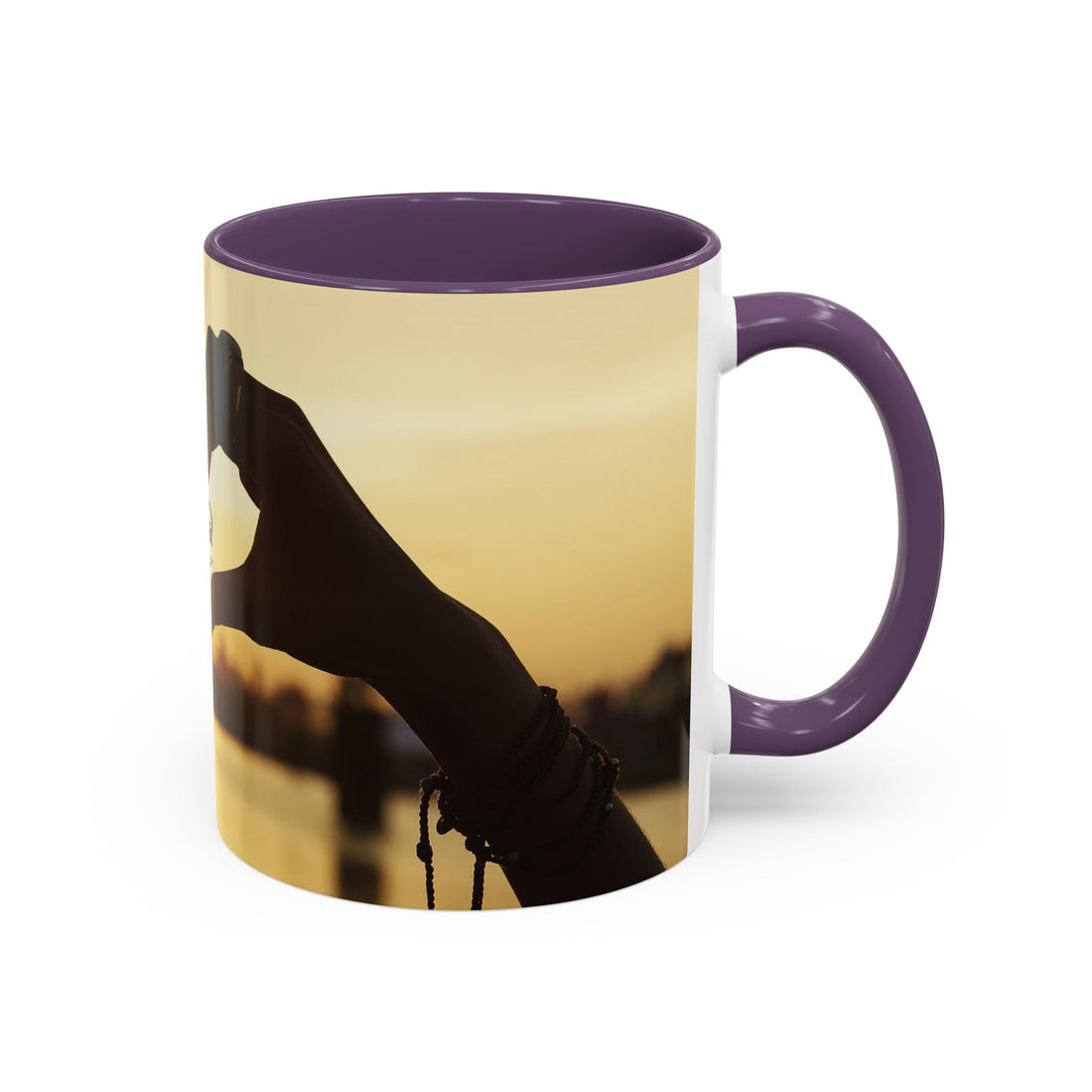 Coffee Mug - Sunset TCoU Heart Hands Design (Accent 11/15oz)