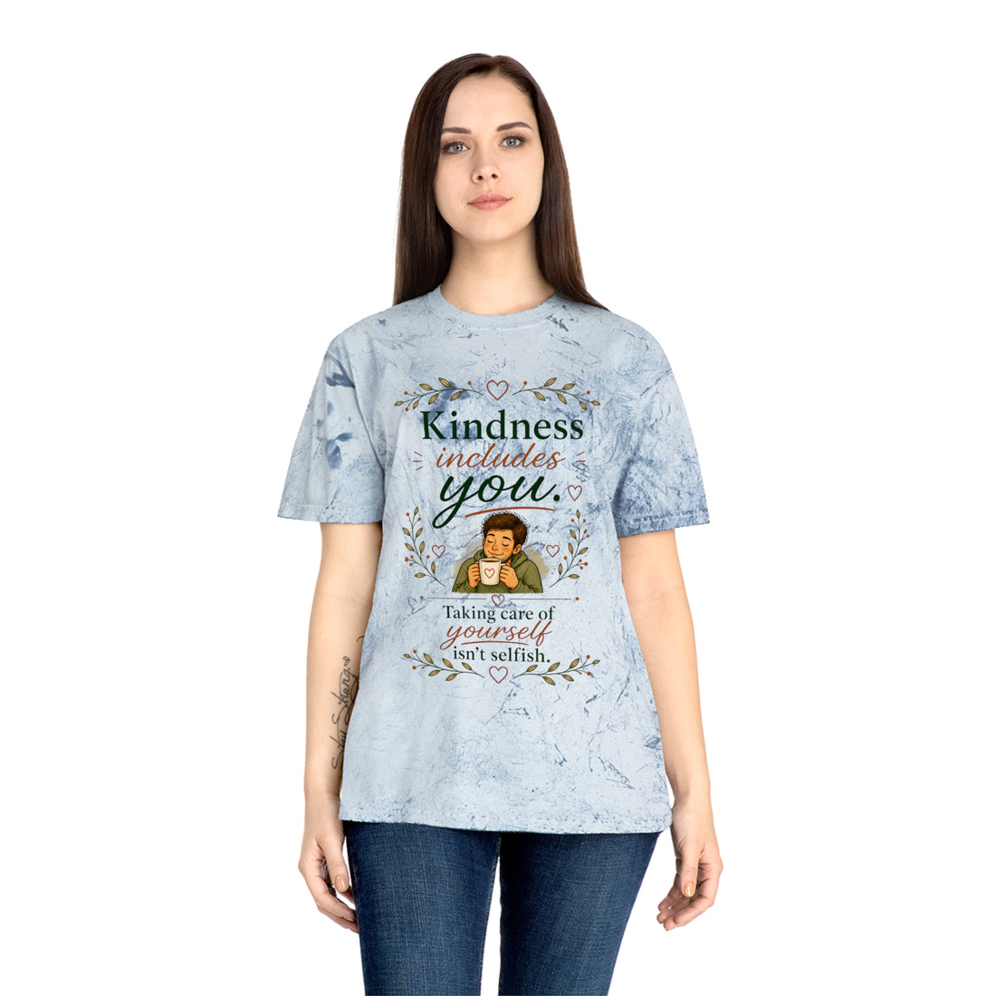 "Kindness Includes You, be kind" Self-Care, Unisex Graphic T-Shirt