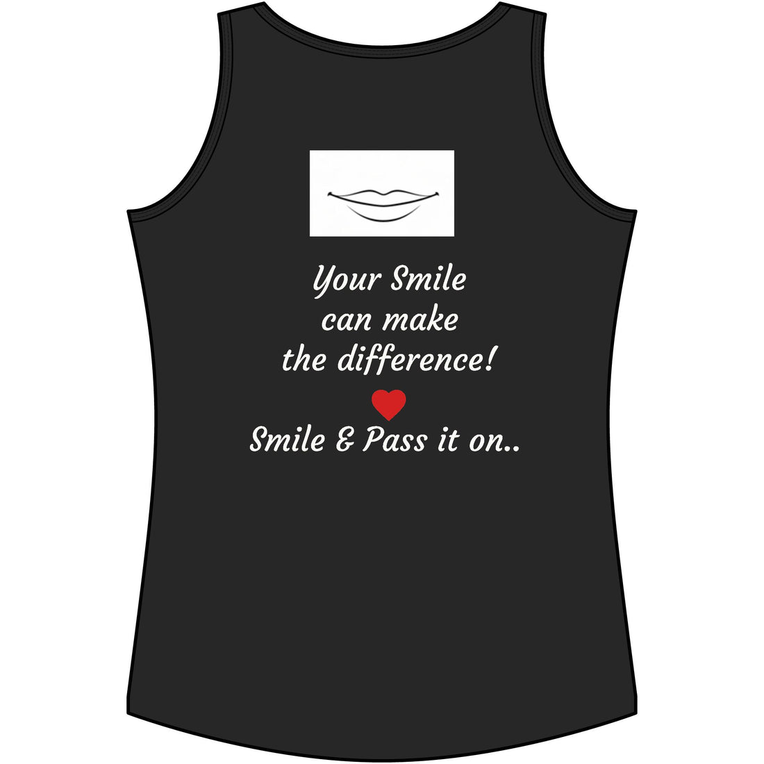 Smile Tank Top — 'One Kind Smile can make the difference' Inspirational Women's Performance Tank