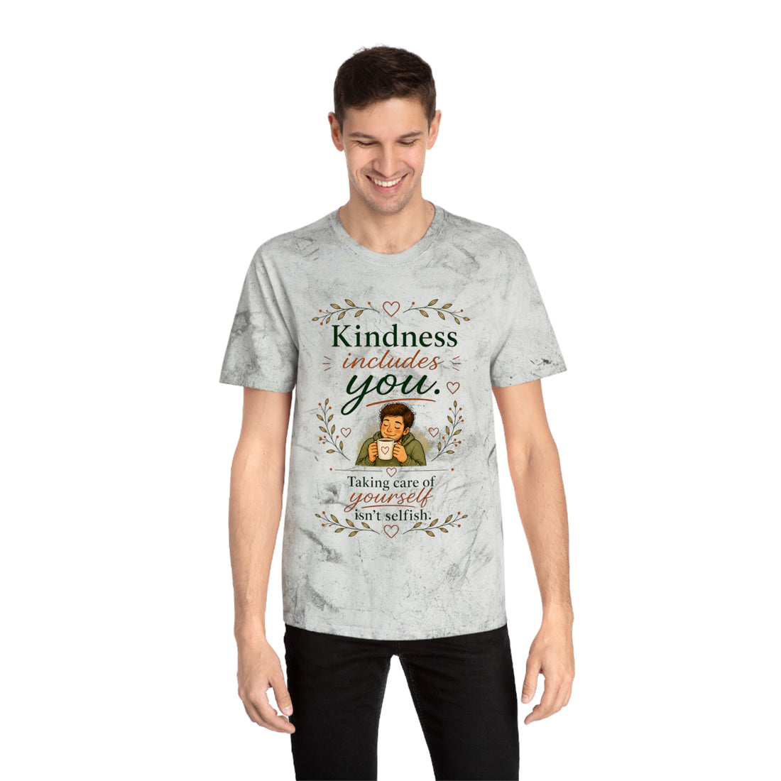 "Kindness Includes You, be kind" Self-Care, Unisex Graphic T-Shirt