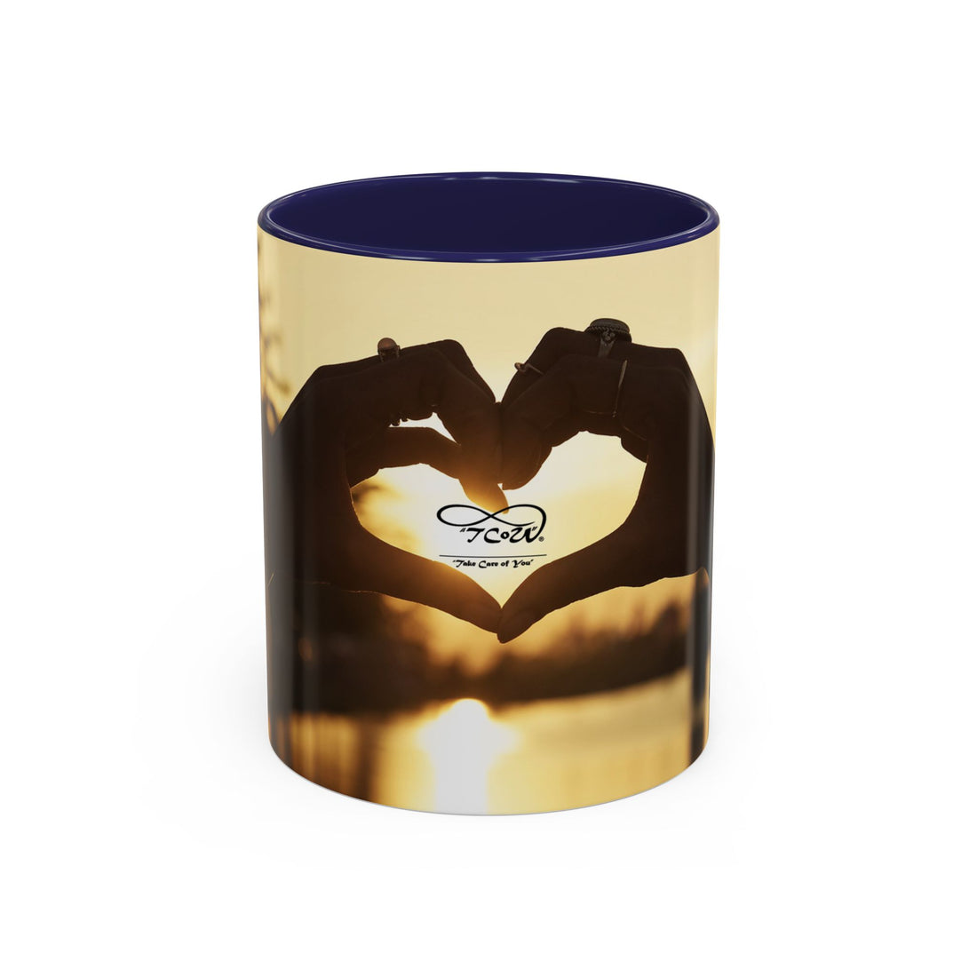 Coffee Mug - Sunset TCoU Heart Hands Design (Accent 11/15oz)