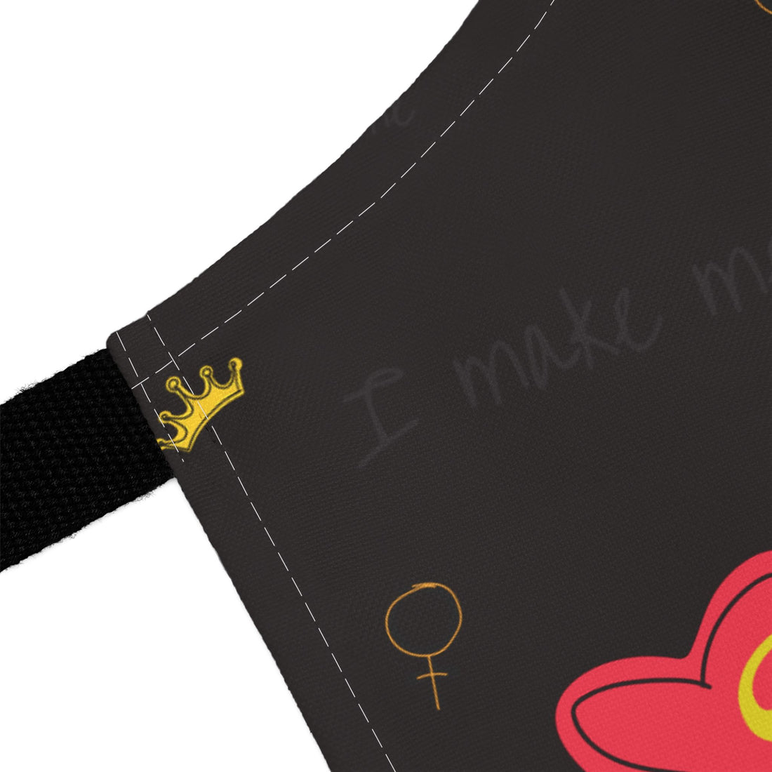 Apron — "Mom's Cooking is Always the Best" Heart & Crown Kitchen Apron--Perfect for Mother's Day, or Mom's Birthday or any Special day.