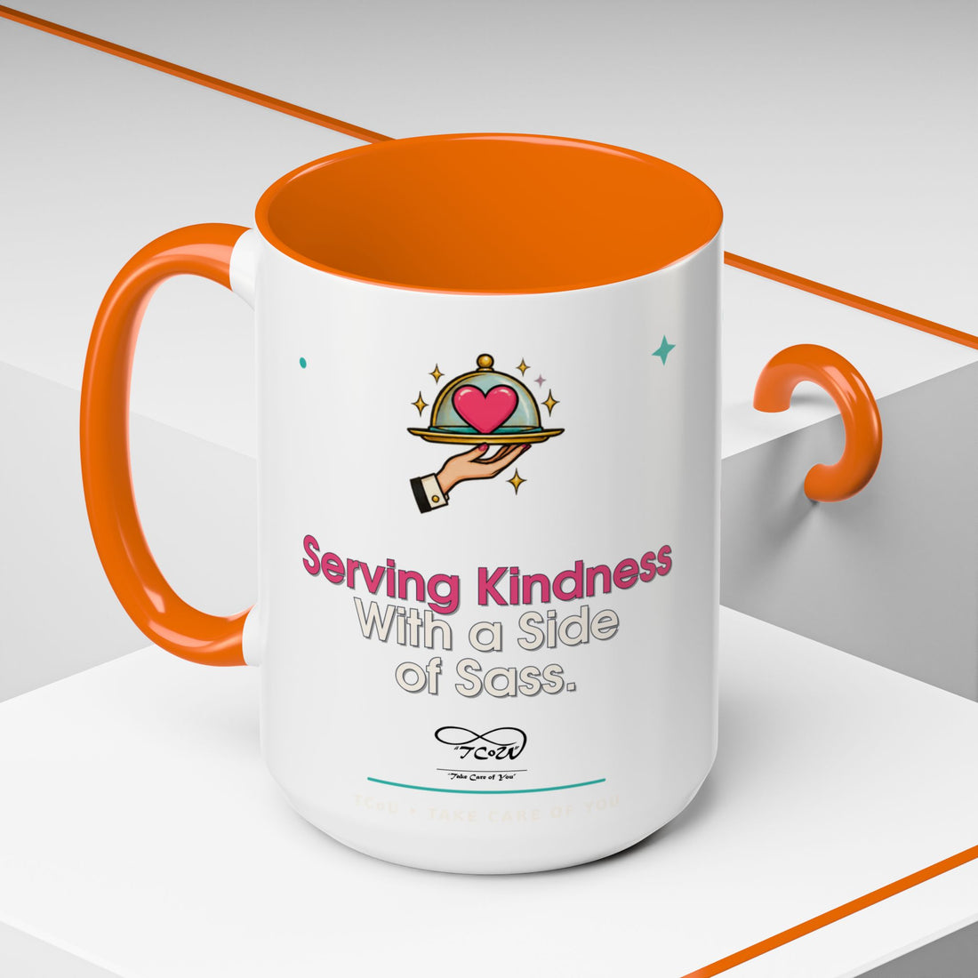 TCoU "Kindness" Coffee Mug — "Serving Kindness with a Side of Sass" Accent Mug