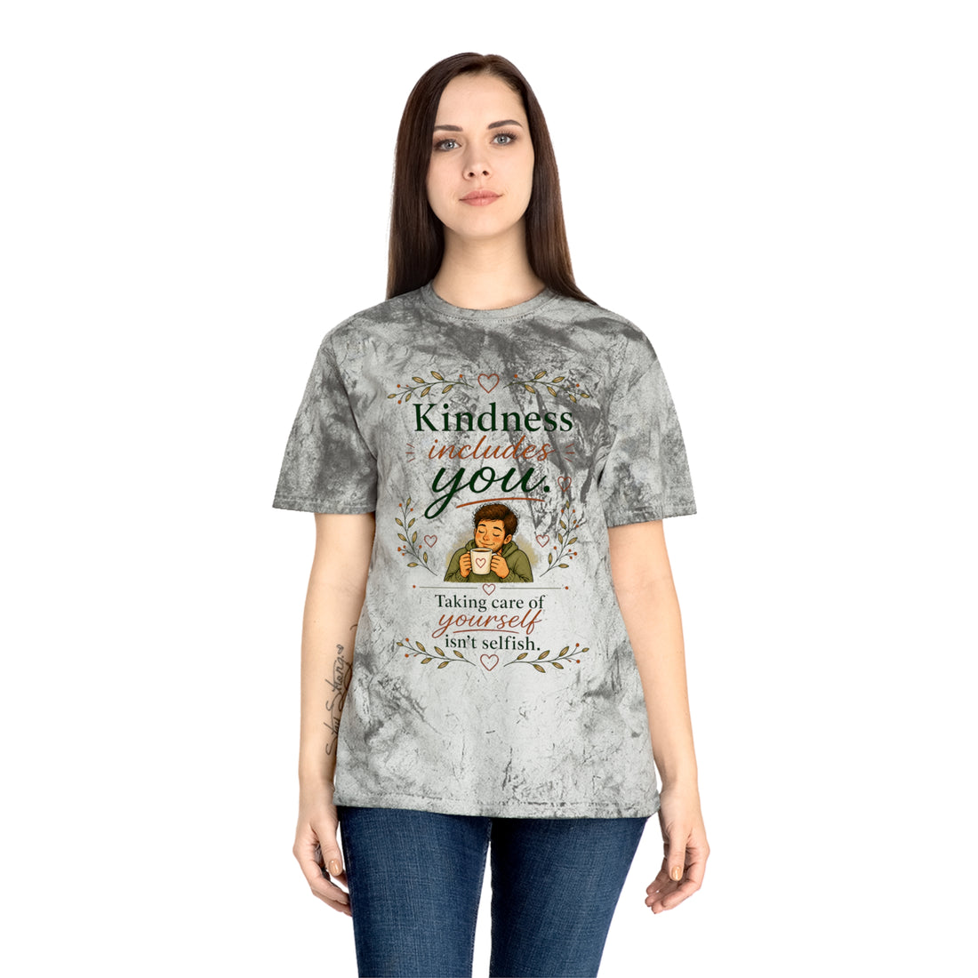 "Kindness Includes You, be kind" Self-Care, Unisex Graphic T-Shirt