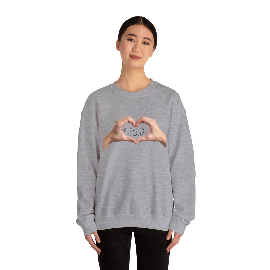 Crewneck Sweatshirt "I (heart) you" — Take Care of You