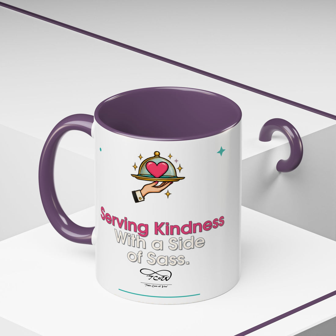TCoU "Kindness" Coffee Mug — "Serving Kindness with a Side of Sass" Accent Mug