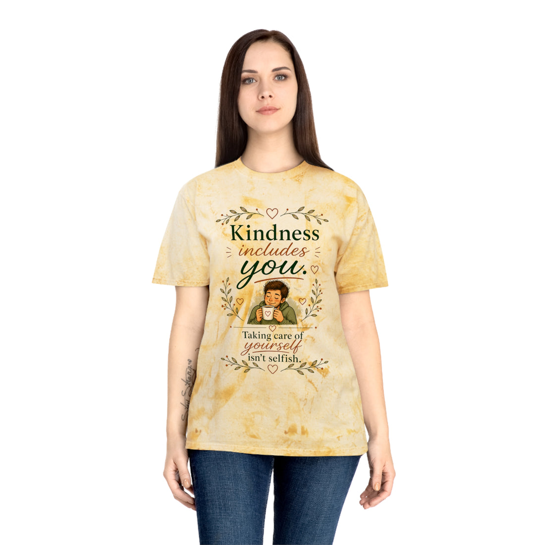 "Kindness Includes You, be kind" Self-Care, Unisex Graphic T-Shirt