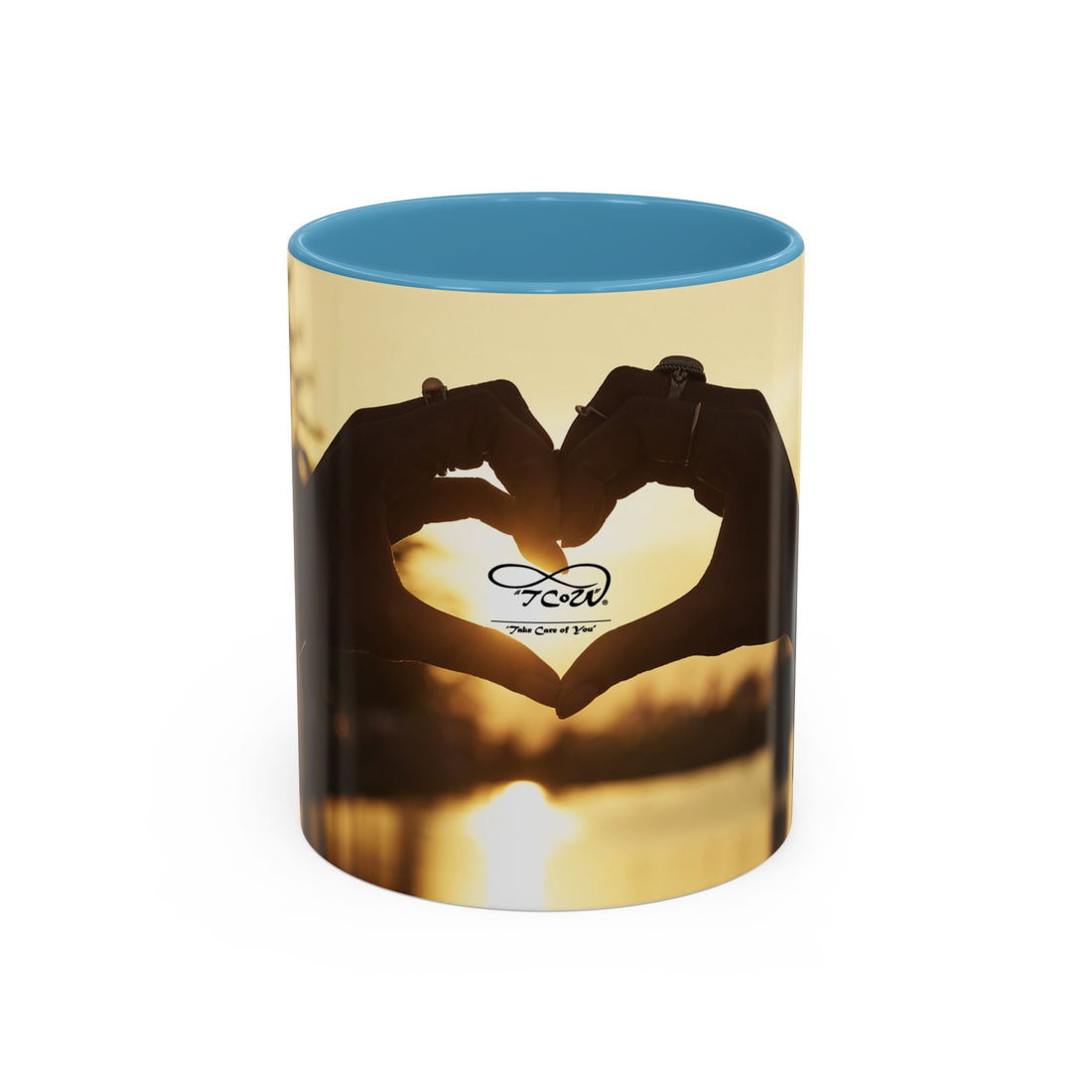 Coffee Mug - Sunset TCoU Heart Hands Design (Accent 11/15oz)