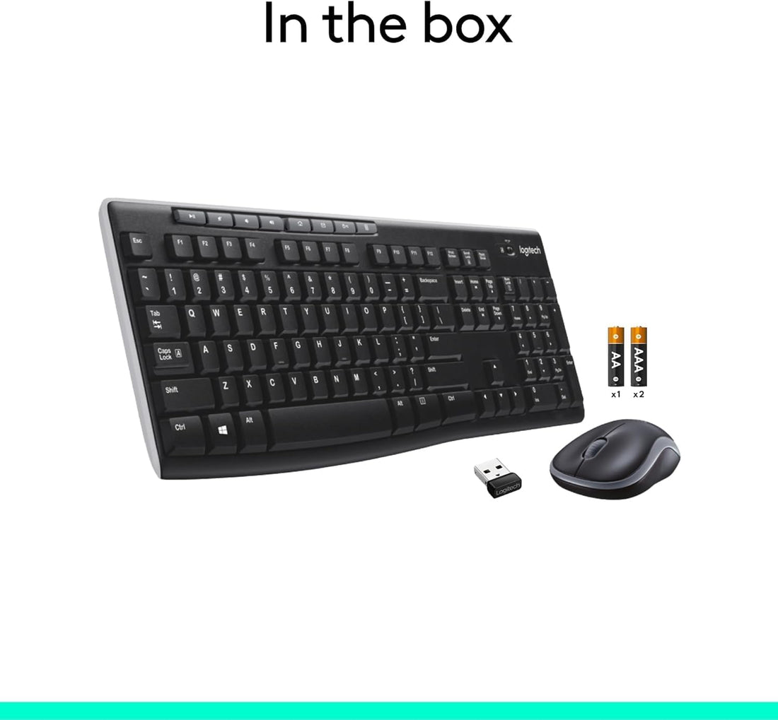 XX-Shop Amazon Products-TCoU affiliate--Logitech MK270 Full Size Wireless Keyboard and Mouse Combo - Black