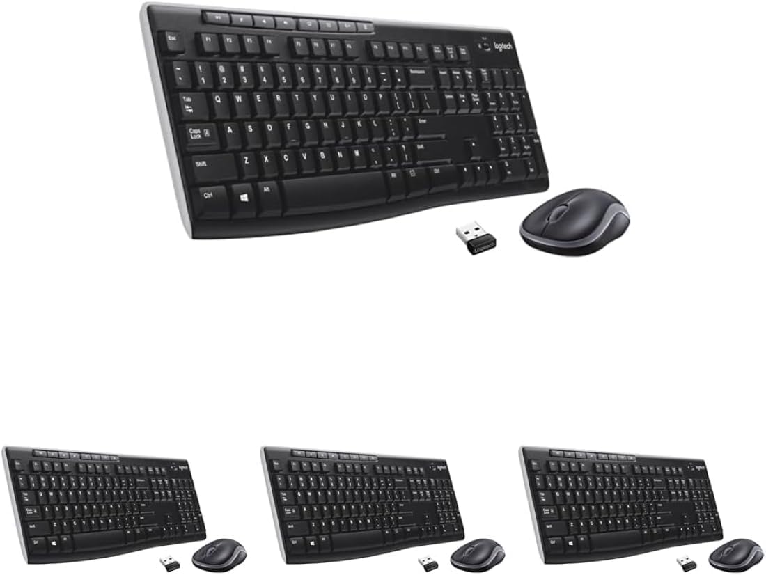 XX-Shop Amazon Products-TCoU affiliate--Logitech MK270 Full Size Wireless Keyboard and Mouse Combo - Black
