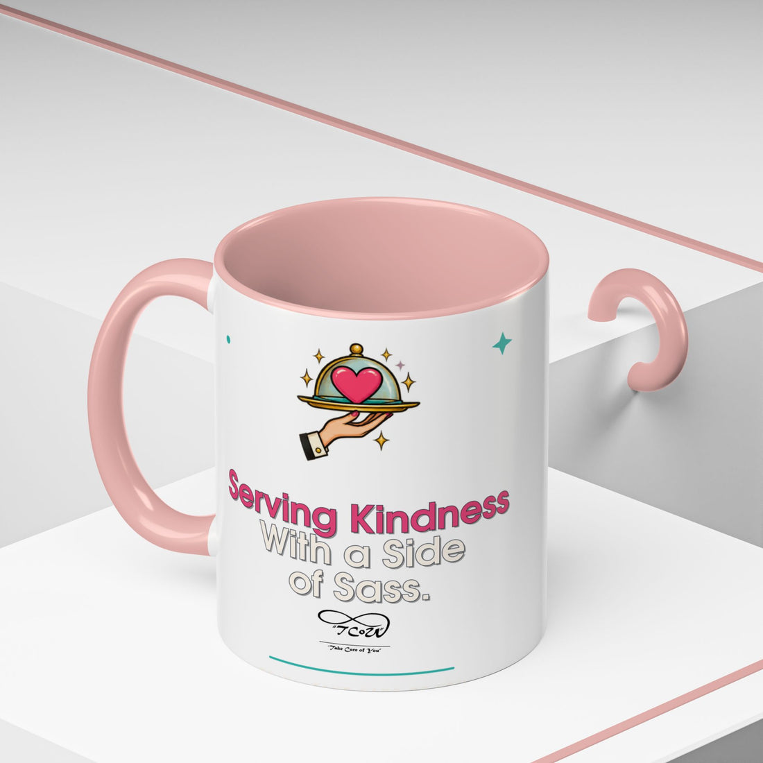 TCoU "Kindness" Coffee Mug — "Serving Kindness with a Side of Sass" Accent Mug