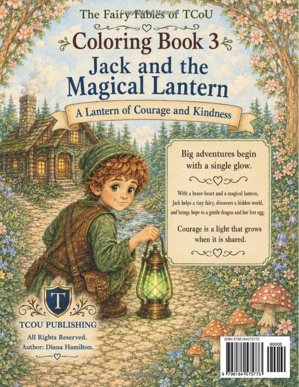 Jack and The Magical Lantern-Coloring Book 3: Coloring Book 3 ("The Fairy Fables of TCoU -- Coloring Book Series")