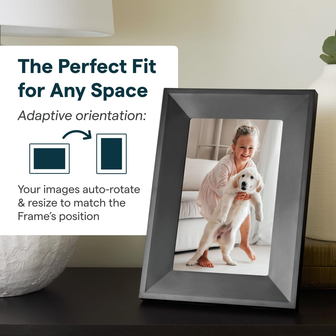 x-Amazon Best Finds - Gifts-Electronics --Skylight Digital Picture Frame, Load from Phone Capability, 10" White