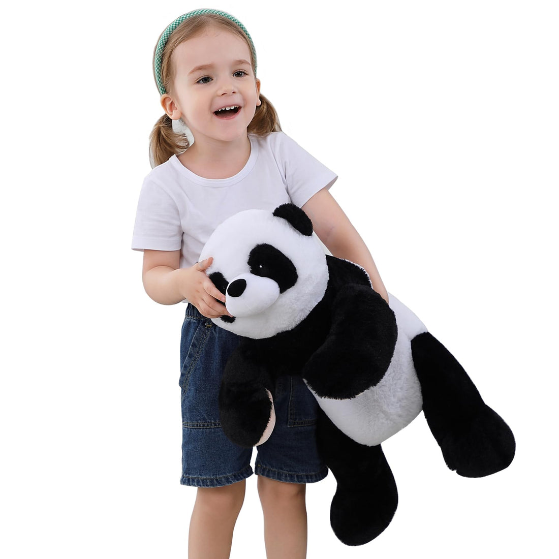 Get a Hug!! -- 5 lbs 24" Weighted Stuffed Animals, Panda Plushie, Cute Panda Weighted Plush Pillow, Giant Stuffed Animals for Kids & Adults alike!! TCoU Recommendations from Amazon Products