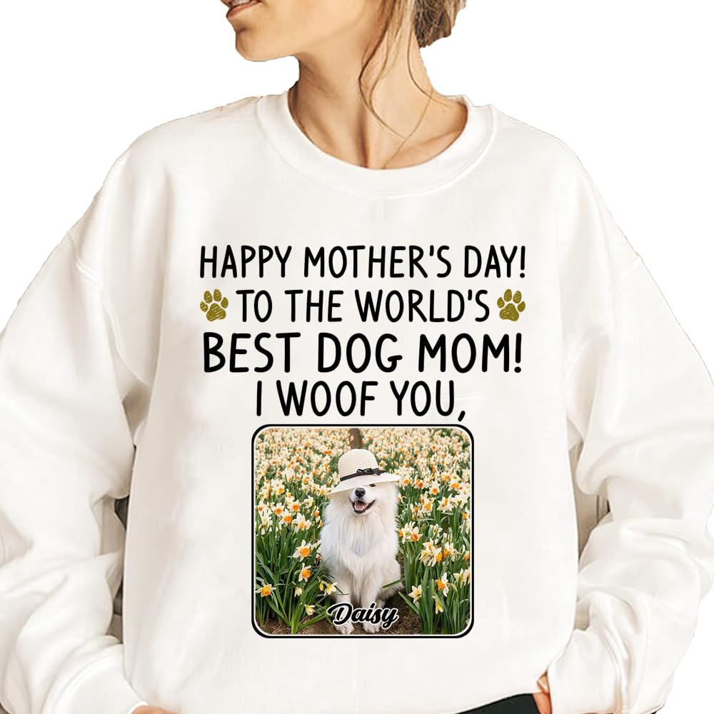 Personalized -- Dog Mom T-Shirt -- Gift Mother's Day, Custom Dog Mom Shirt, Gift for Mom, Grandma, Birthday, Mother's Day, Christmas, TCoU Recommendations from Amazon Products