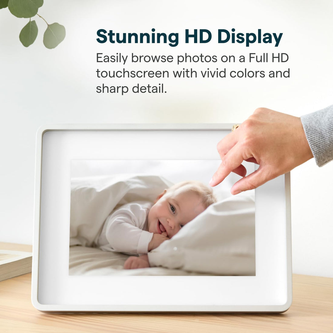 x-Amazon Best Finds - Gifts-Electronics --Skylight Digital Picture Frame, Load from Phone Capability, 10" White