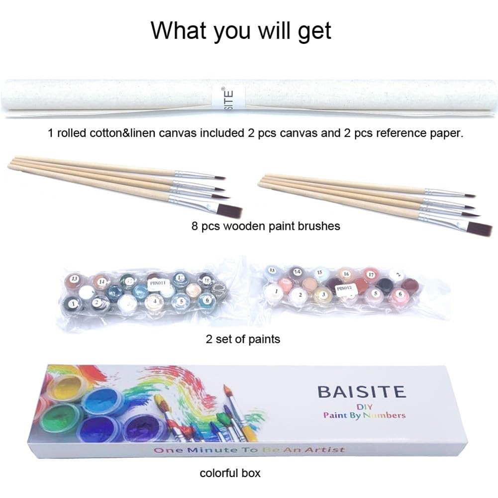 Paint by Numbers Kit for Adults,16" Lx20 W Canvas for Painting Kits for Adults in Colorful Box-Breathtaking Colorful Scenery 8481-Already Stretched on a Wooden Frame, TCoU Recommendations from Amazon Products