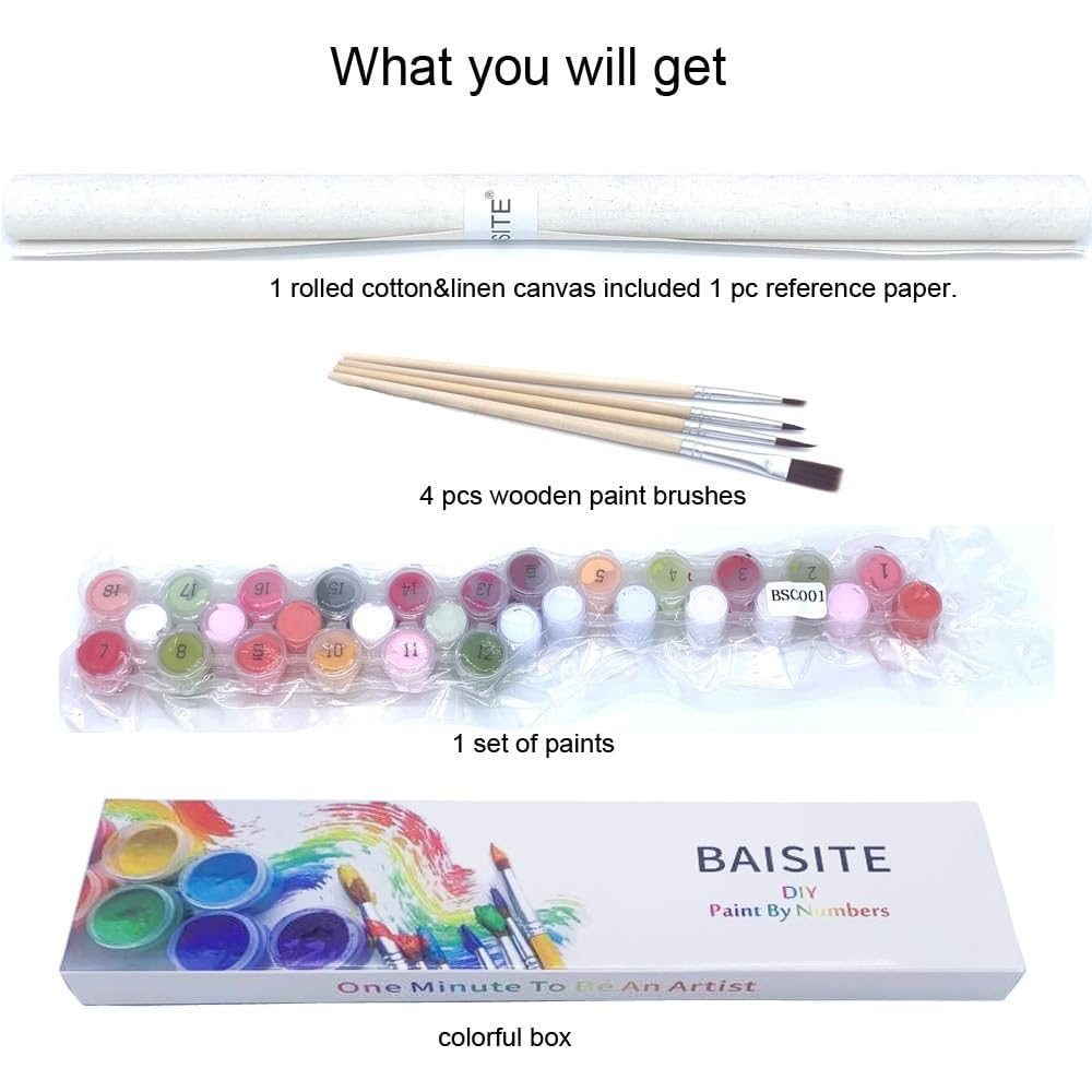 Paint by Numbers Kit for Adults,16" Lx20 W Canvas for Painting Kits for Adults in Colorful Box-Breathtaking Colorful Scenery 8481-Already Stretched on a Wooden Frame, TCoU Recommendations from Amazon Products