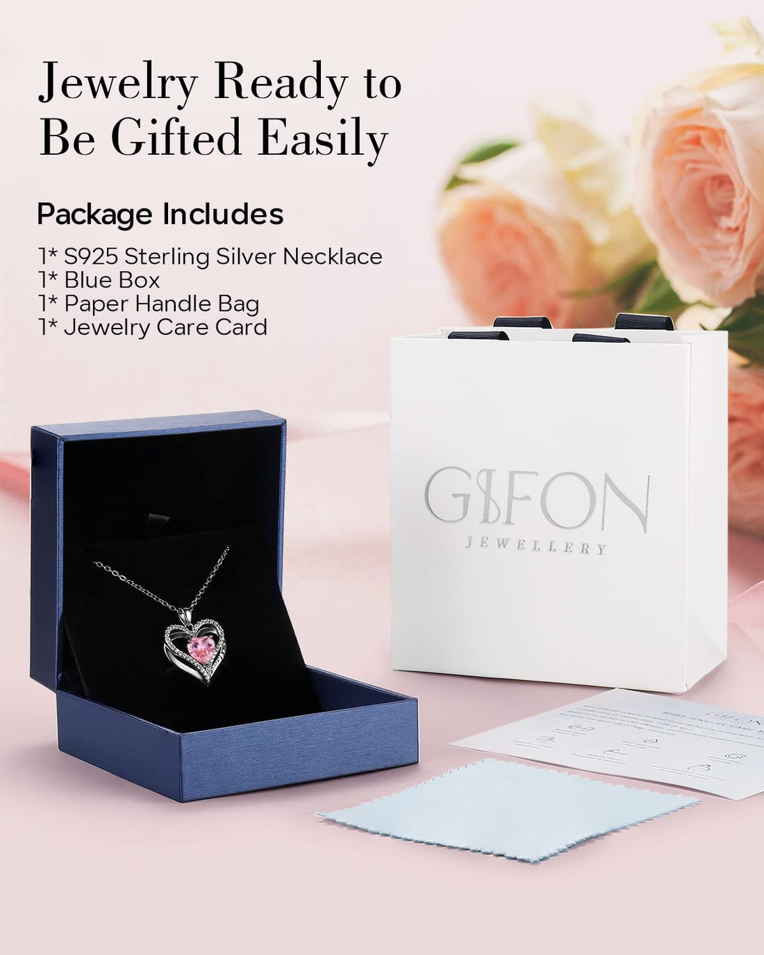 Always & Forever--I Love you Heart Necklace--S925 Sterling Silver Necklace for Women, TCoU Recommendations from Amazon Products