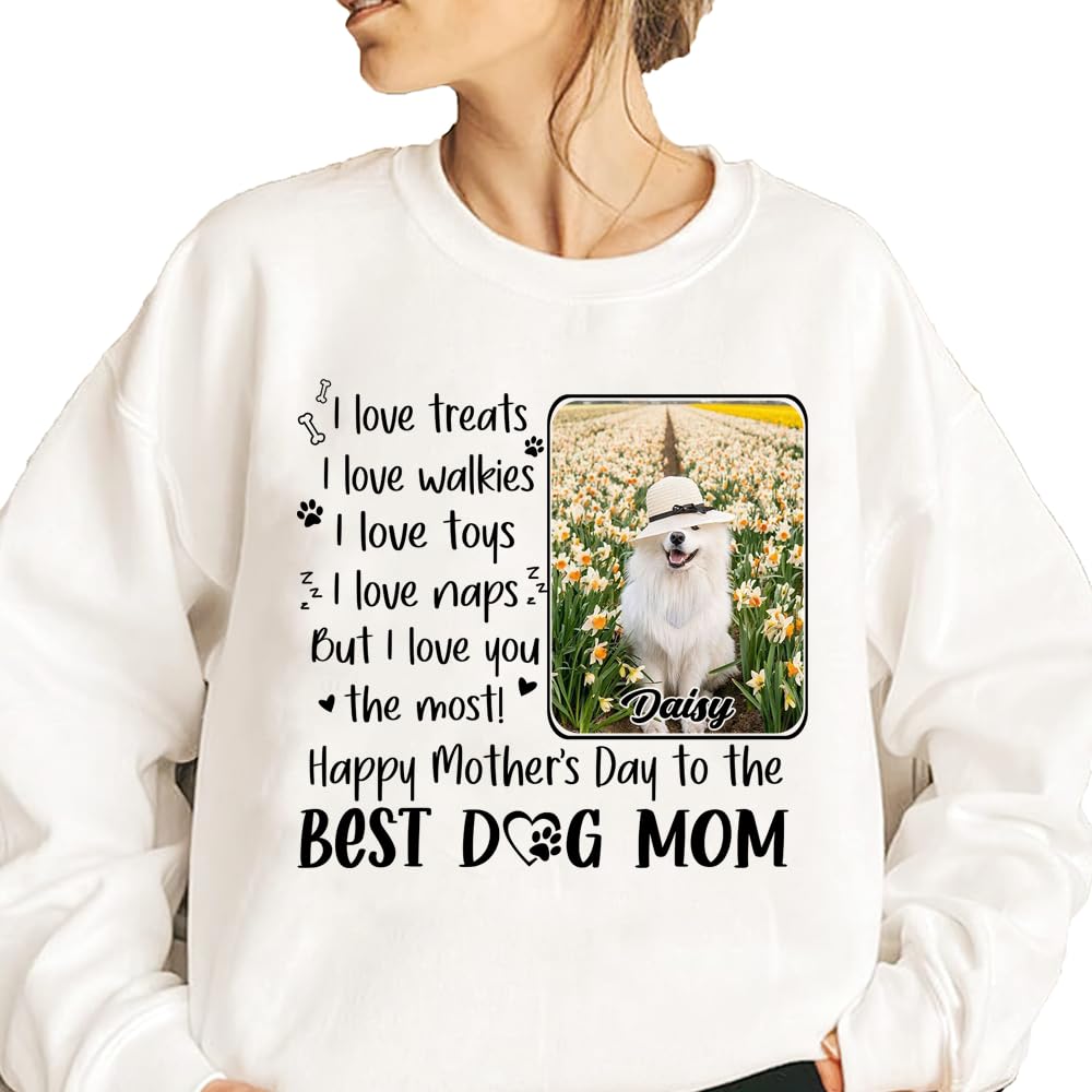 Personalized -- Dog Mom T-Shirt -- Gift Mother's Day, Custom Dog Mom Shirt, Gift for Mom, Grandma, Birthday, Mother's Day, Christmas, TCoU Recommendations from Amazon Products