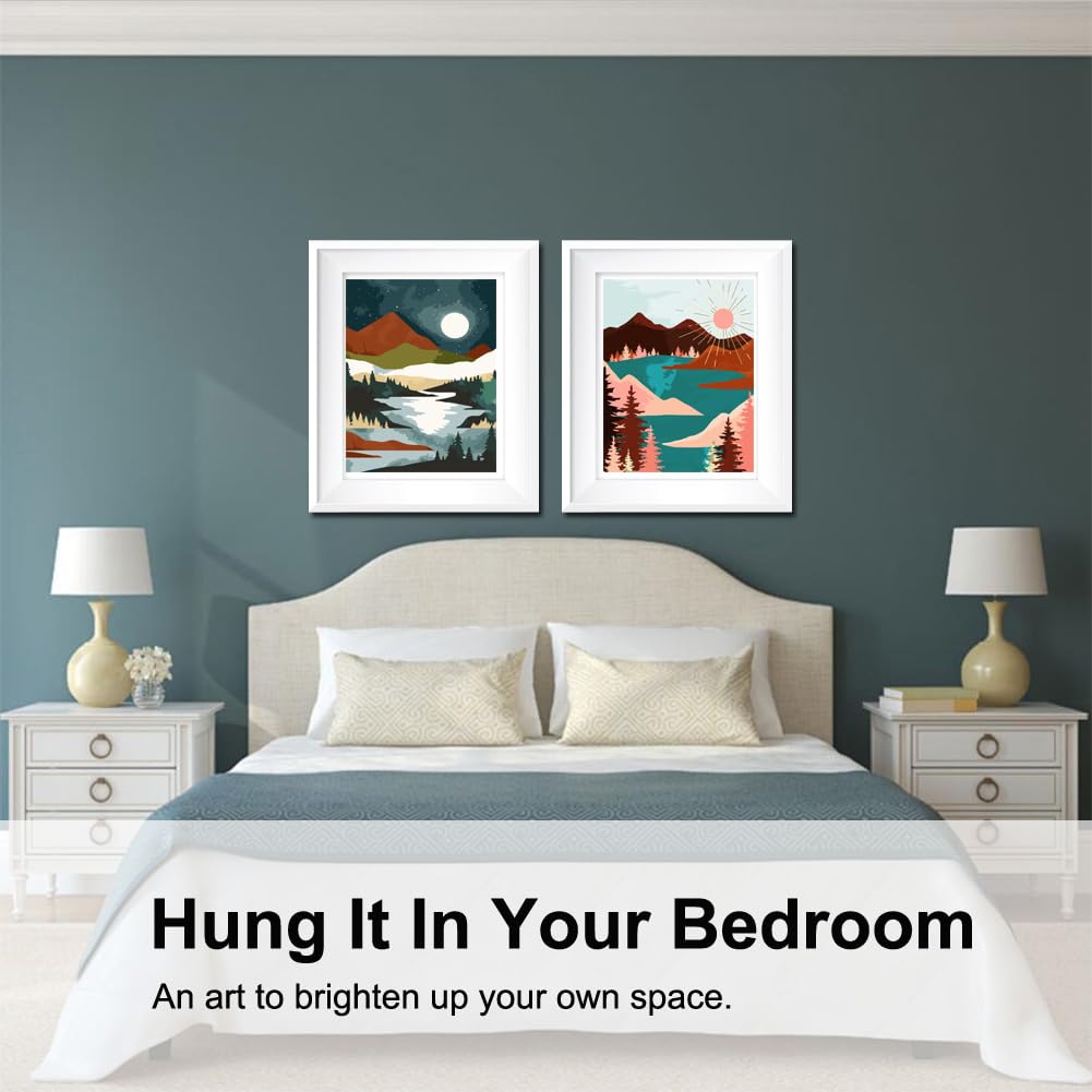 Paint by Numbers Kit for Adults,16" Lx20 W Canvas for Painting Kits for Adults in Colorful Box-Breathtaking Colorful Scenery 8481-Already Stretched on a Wooden Frame, TCoU Recommendations from Amazon Products