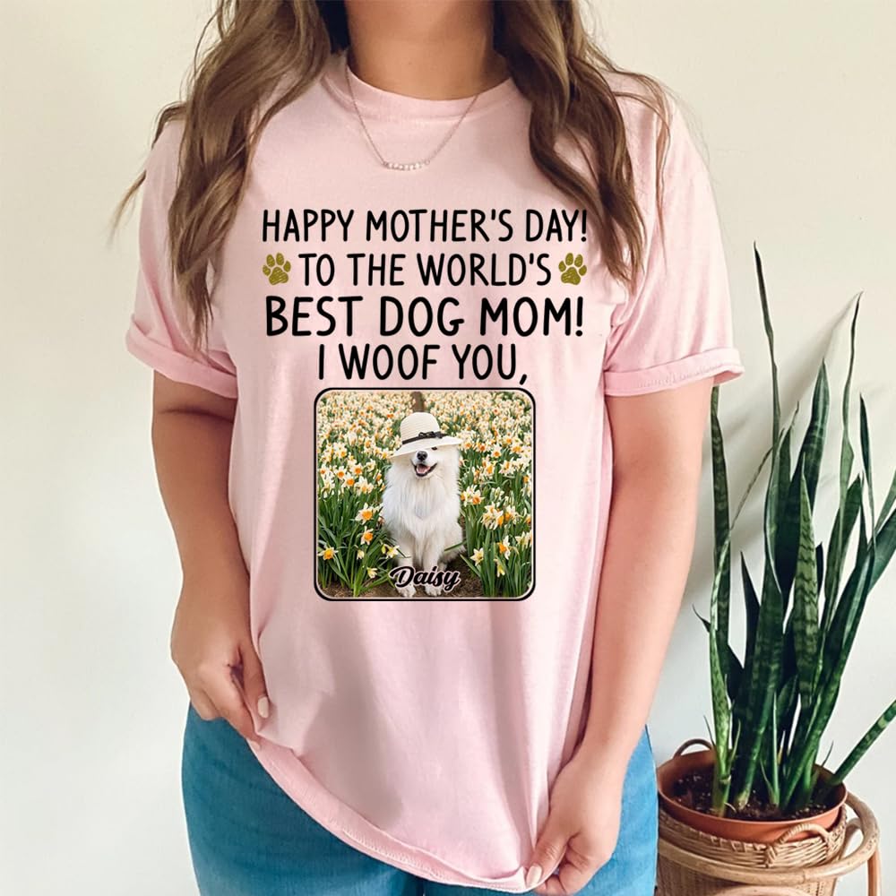 Personalized -- Dog Mom T-Shirt -- Gift Mother's Day, Custom Dog Mom Shirt, Gift for Mom, Grandma, Birthday, Mother's Day, Christmas, TCoU Recommendations from Amazon Products