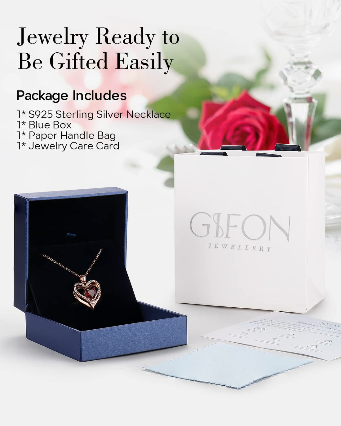 Always & Forever--I Love you Heart Necklace--S925 Sterling Silver Necklace for Women, TCoU Recommendations from Amazon Products