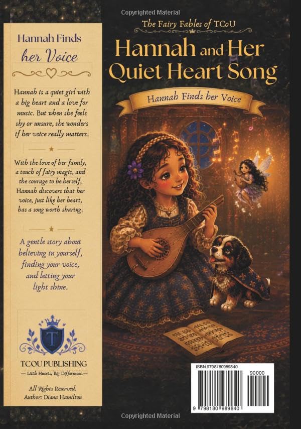 Hannah and Her Quiet Heart Song--Hard-Cover version--The Fairy Fables of TCoU