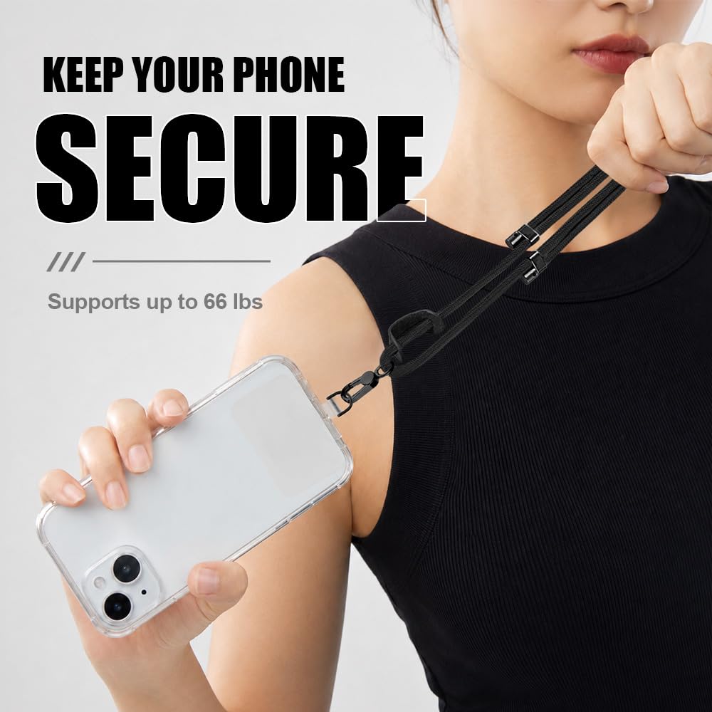 x-Amazon Best Finds - Electronics -Hands-Free-Phone Lanyard Crossbody, Anti Theft Phone Strap with 2 Tether Tabs