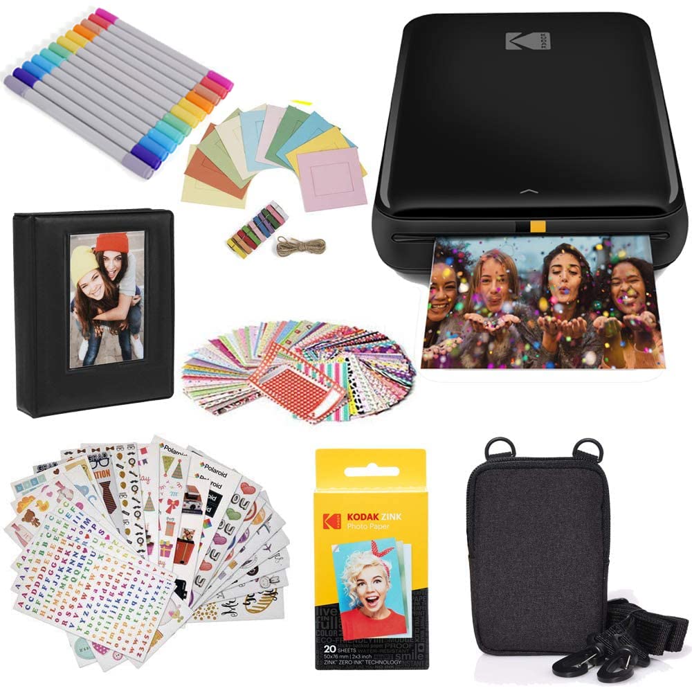 x-Amazon Best Finds - Gifts-electronics -- KODAK Step Instant Photo Printer, Zink 2x3” Color Sticky-Back Photos, Bluetooth Compatible with iOS & Android Devices, Editing App, Blue