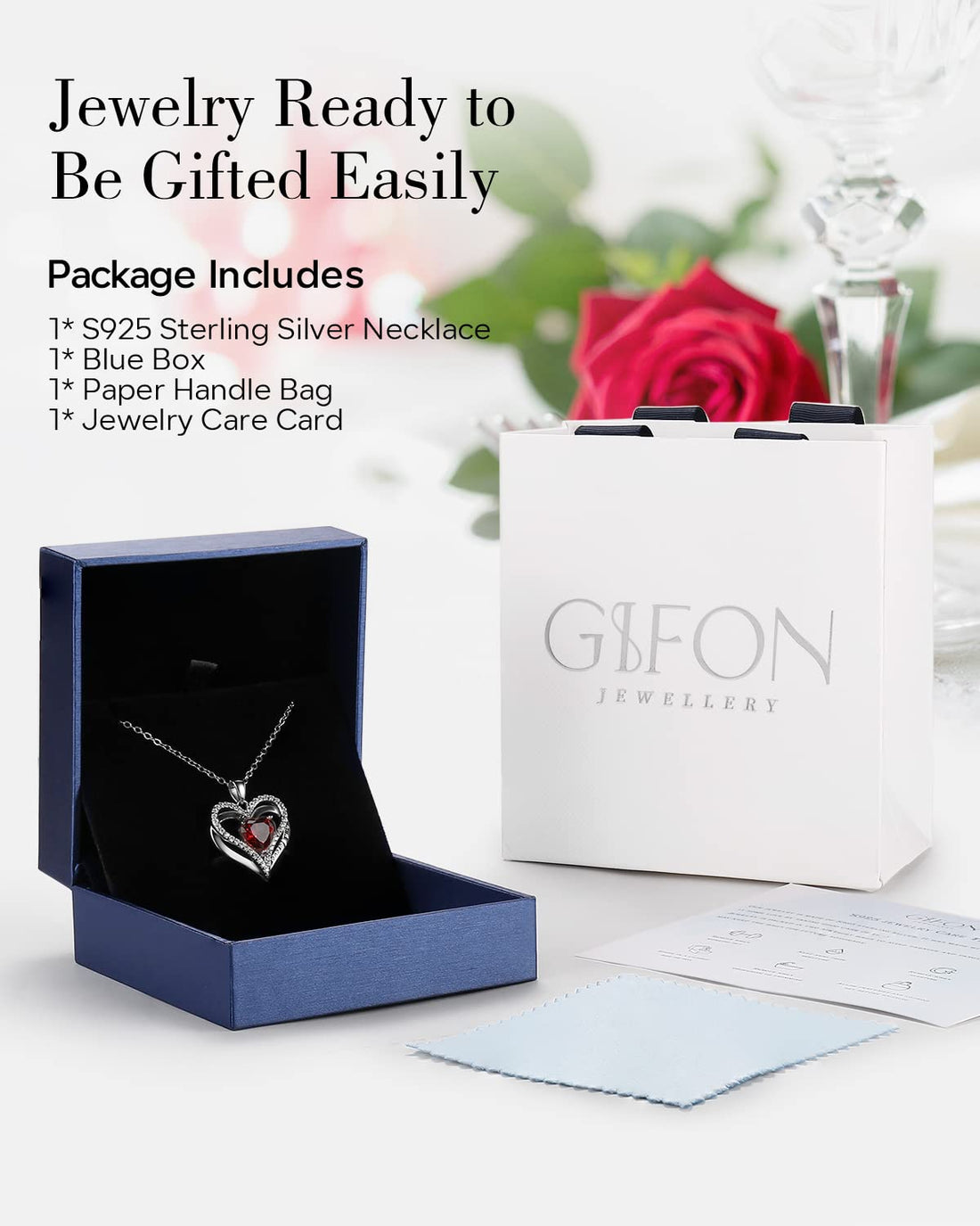 Always & Forever--I Love you Heart Necklace--S925 Sterling Silver Necklace for Women, TCoU Recommendations from Amazon Products