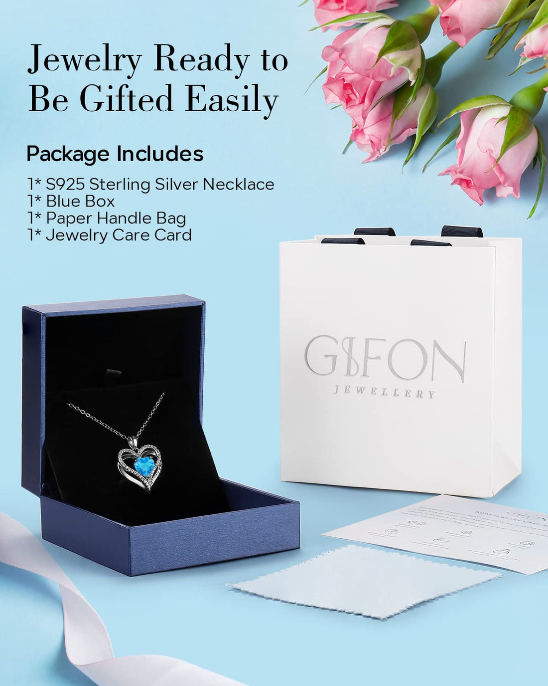 Always & Forever--I Love you Heart Necklace--S925 Sterling Silver Necklace for Women, TCoU Recommendations from Amazon Products