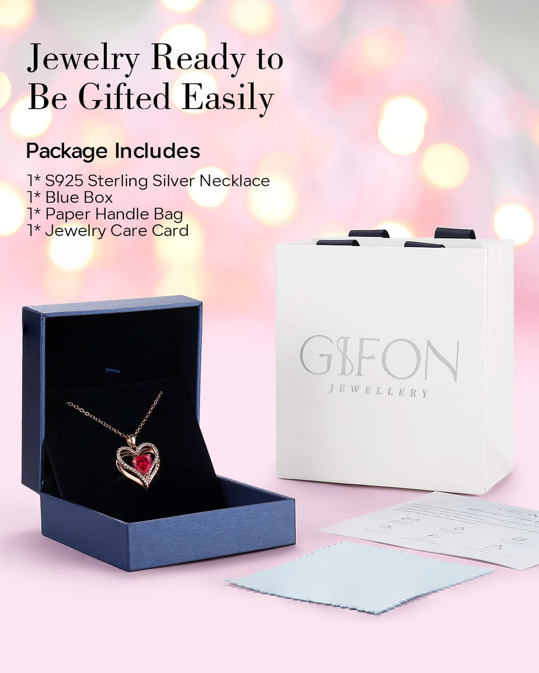 Always & Forever--I Love you Heart Necklace--S925 Sterling Silver Necklace for Women, TCoU Recommendations from Amazon Products