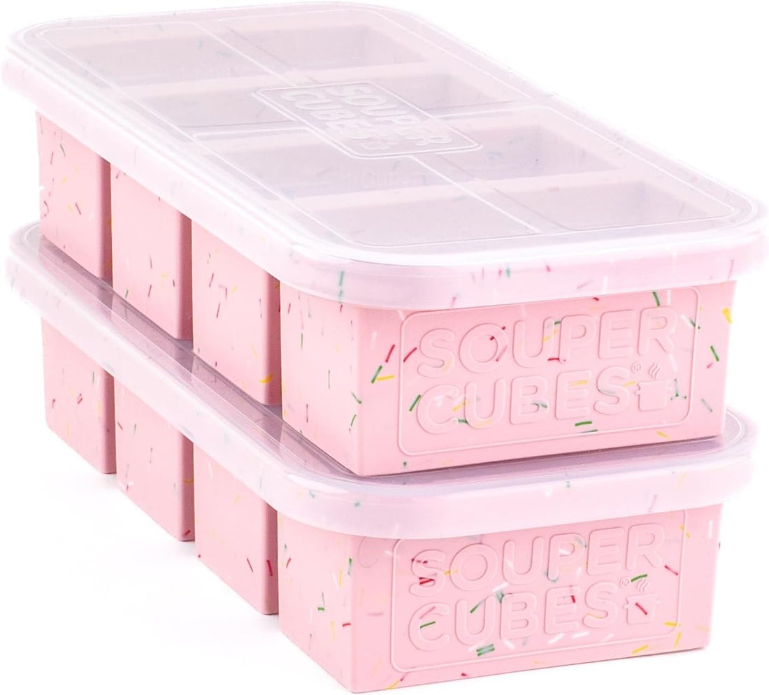 x-Amazon Best Finds - Kitchen -- Souper Cubes 1 Cup Silicone Freezer Molds with Lids, Aqua, 2-Pack