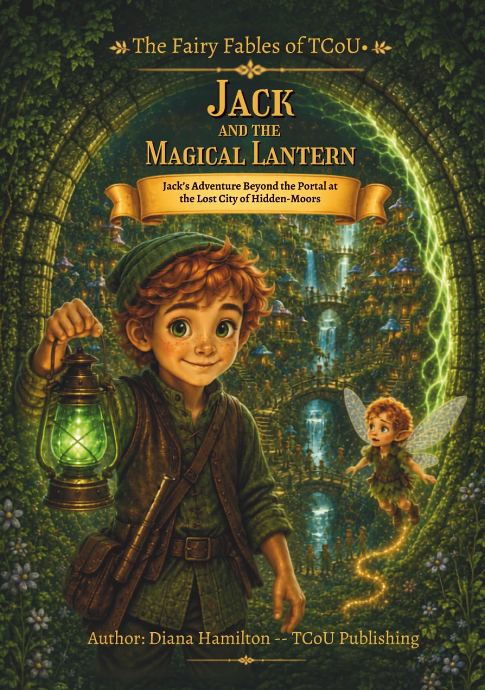Jack and The Magical Lantern: Hard-Cover version--Jack's Adventure Beyond the Portal at the Lost City of Hidden-Moors (The Fairy Fables of TCoU)