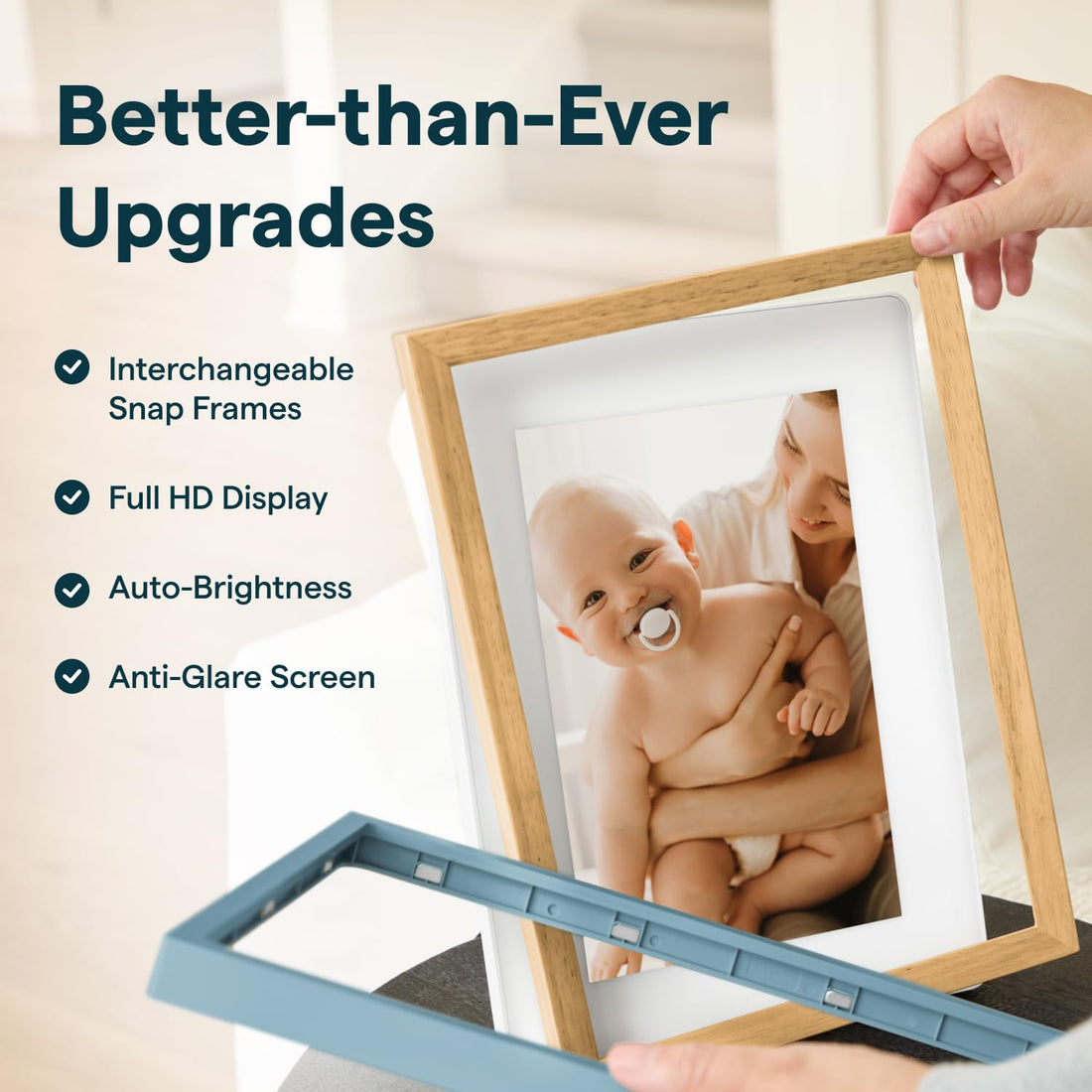 x-Amazon Best Finds - Gifts-Electronics --Skylight Digital Picture Frame, Load from Phone Capability, 10" White