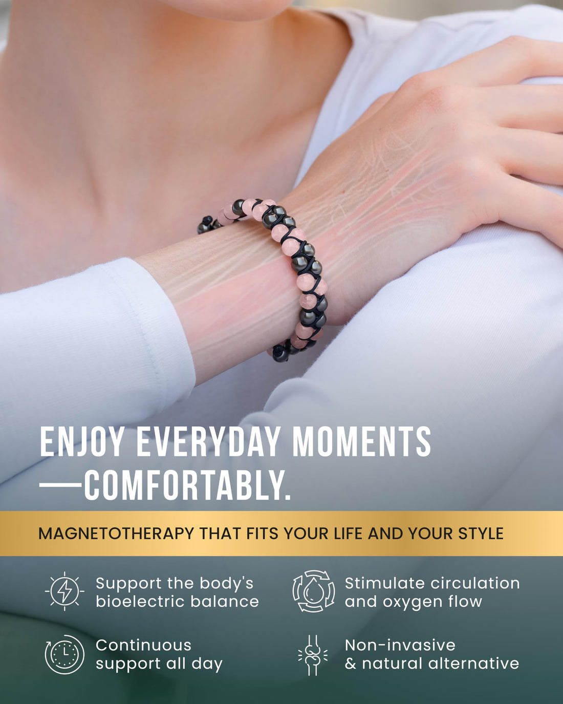 Copper Jewelry--MagnetRX® Magnetic Bracelets for Men & Women – MAX Strength Magnetic Hematite & Copper Bracelet with 8mm Solid Copper Beads (Double Copper), TCoU Recommendations from Amazon Products