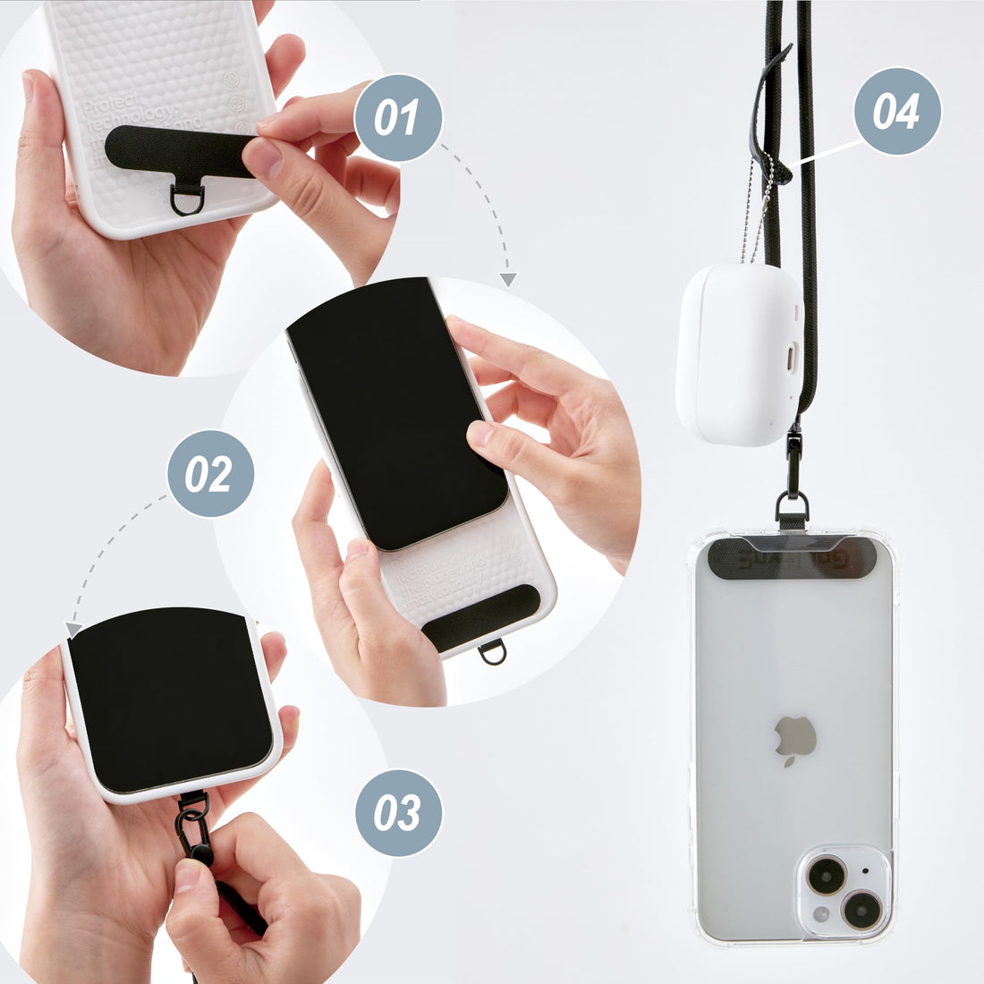 x-Amazon Best Finds - Electronics -Hands-Free-Phone Lanyard Crossbody, Anti Theft Phone Strap with 2 Tether Tabs