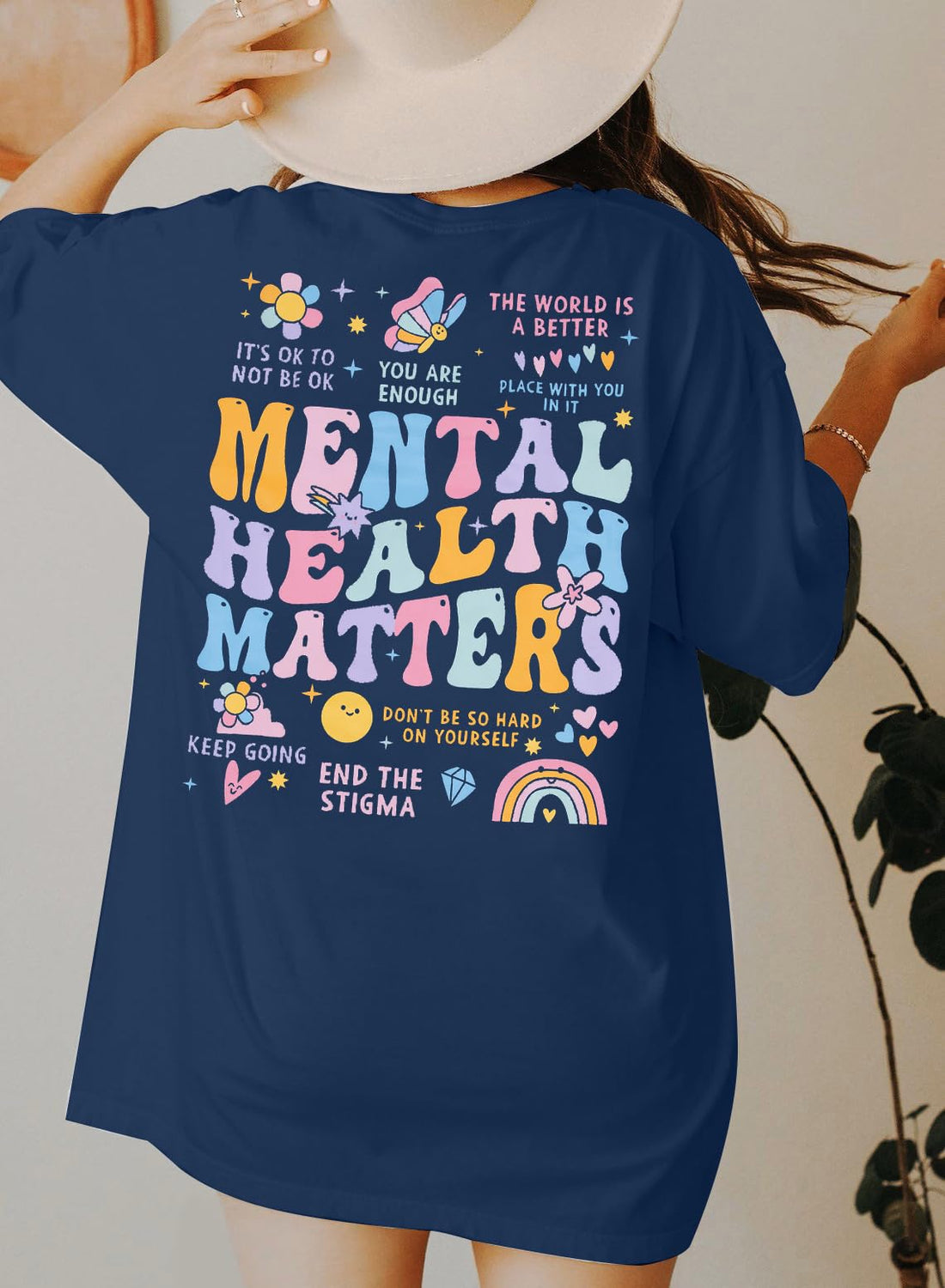 Mental Health Matters T-Shirt, Women, Be Kind to Your Mind. Tshirt Inspirational, Short Sleeve Top, TCoU Recommendations from Amazon Products