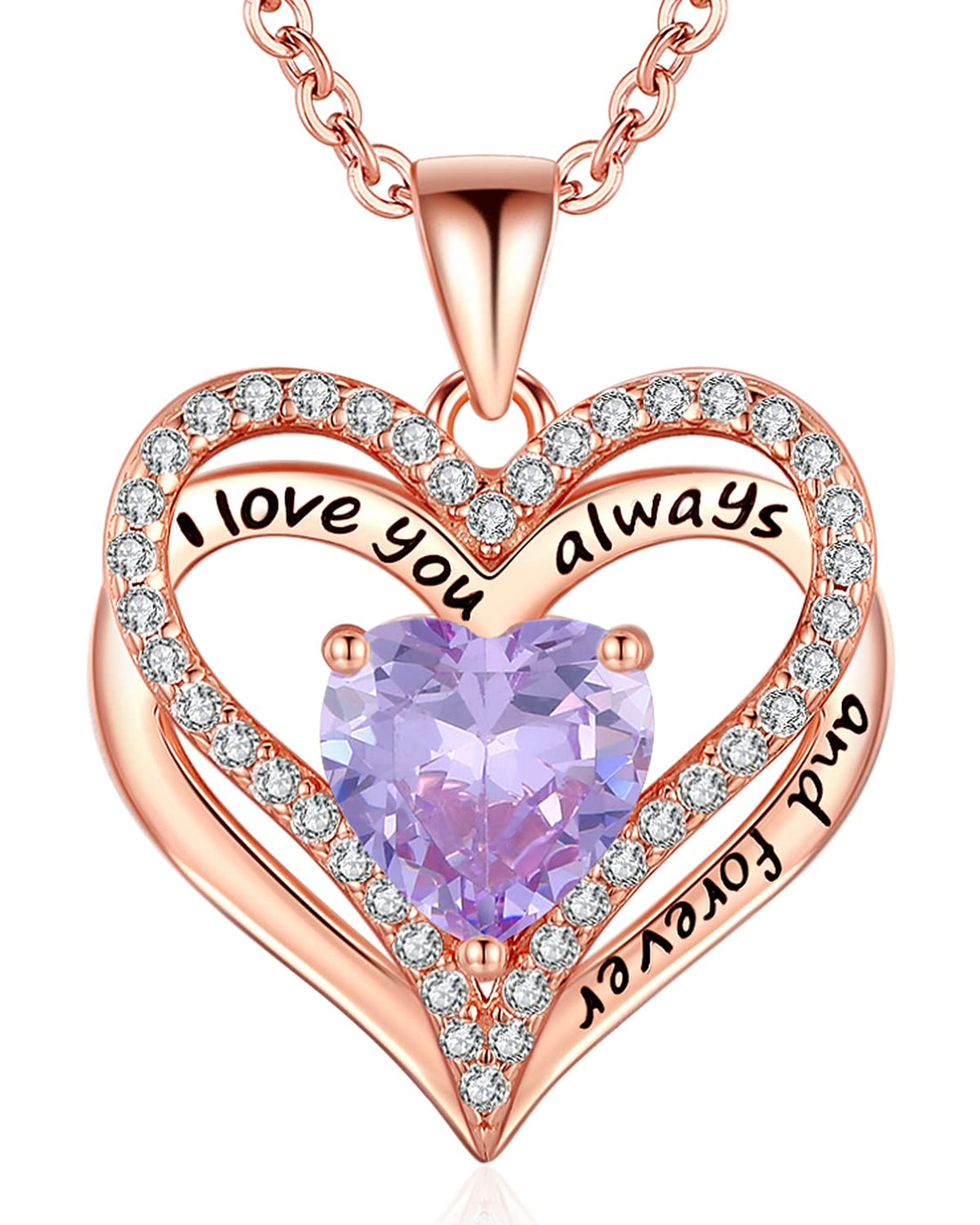 Always & Forever--I Love you Heart Necklace--S925 Sterling Silver Necklace for Women, TCoU Recommendations from Amazon Products