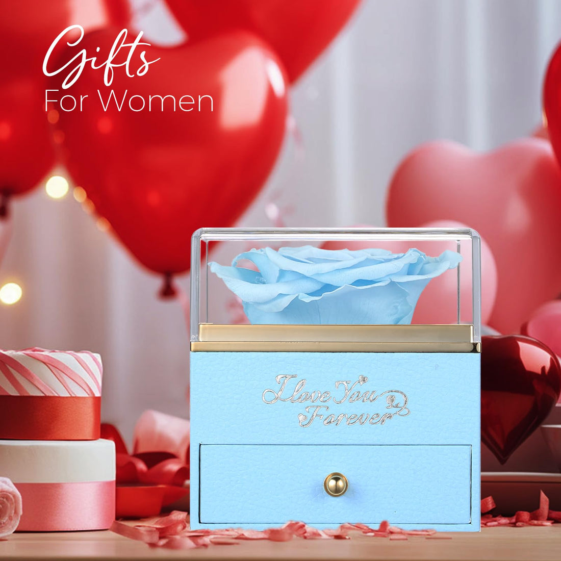 Heart Shaped Necklace--NEWNOVE Preserved Real Purple Rose with Angle Wings Necklace, Valentines Day Flowers Gifts for Mom Grandma Wife Girlfriend, I Love You Gifts for Her, Anniversary or Birthday Gifts for Women, TCoU Recommendations from Amazon Products