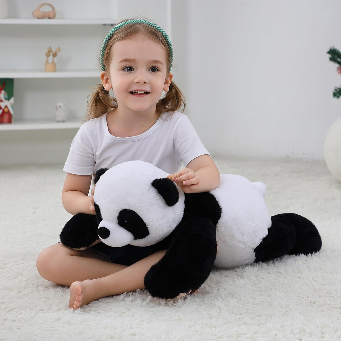 Get a Hug!! -- 5 lbs 24" Weighted Stuffed Animals, Panda Plushie, Cute Panda Weighted Plush Pillow, Giant Stuffed Animals for Kids & Adults alike!! TCoU Recommendations from Amazon Products