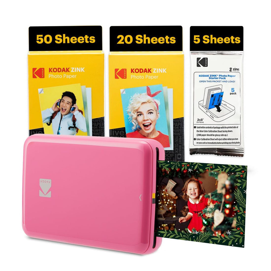x-Amazon Best Finds - Gifts-electronics -- KODAK Step Instant Photo Printer, Zink 2x3” Color Sticky-Back Photos, Bluetooth Compatible with iOS & Android Devices, Editing App, Blue