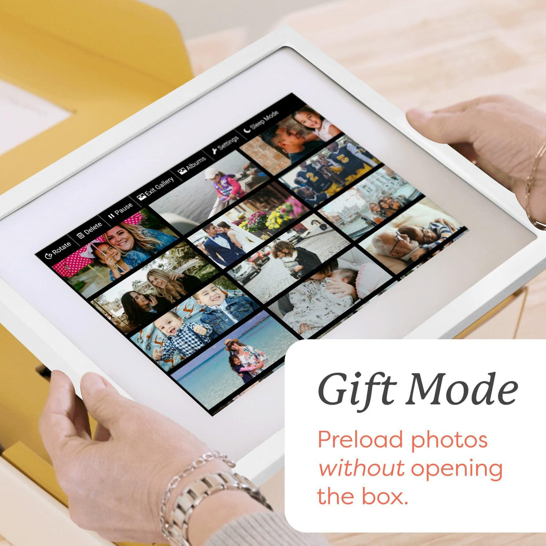 x-Amazon Best Finds - Gifts-Electronics --Skylight Digital Picture Frame, Load from Phone Capability, 10" White
