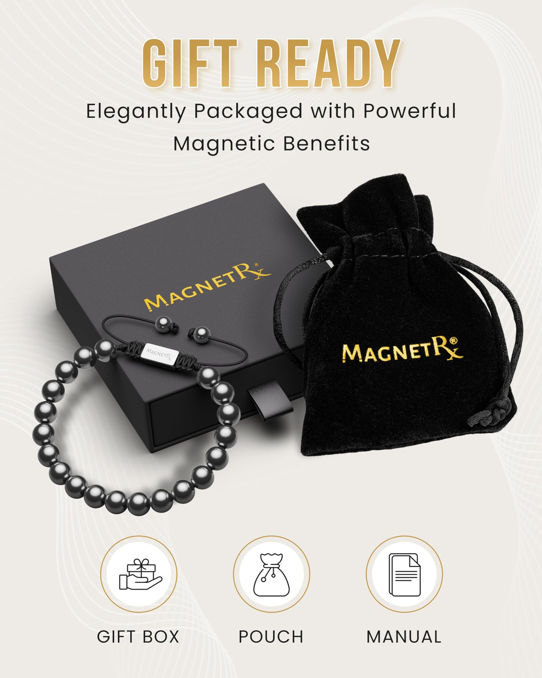 Copper Jewelry--MagnetRX® Magnetic Bracelets for Men & Women – MAX Strength Magnetic Hematite & Copper Bracelet with 8mm Solid Copper Beads (Double Copper), TCoU Recommendations from Amazon Products