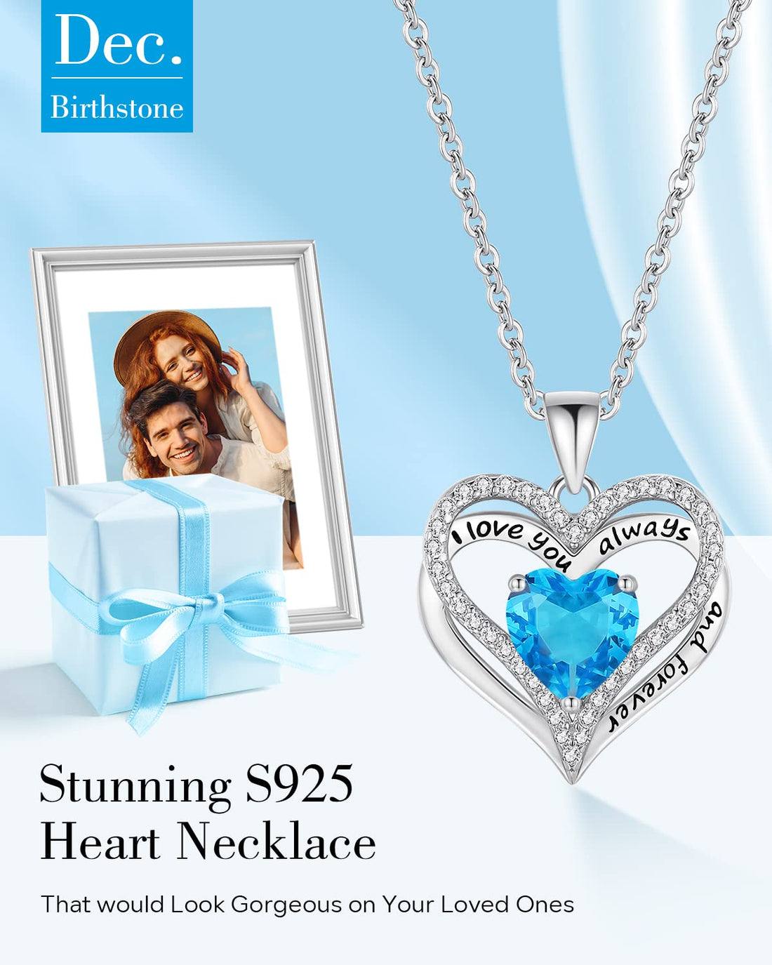 Always & Forever--I Love you Heart Necklace--S925 Sterling Silver Necklace for Women, TCoU Recommendations from Amazon Products