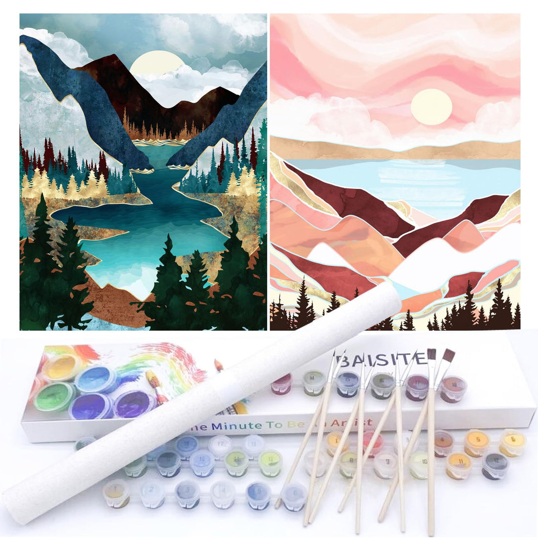 Paint by Numbers Kit for Adults,16" Lx20 W Canvas for Painting Kits for Adults in Colorful Box-Breathtaking Colorful Scenery 8481-Already Stretched on a Wooden Frame, TCoU Recommendations from Amazon Products