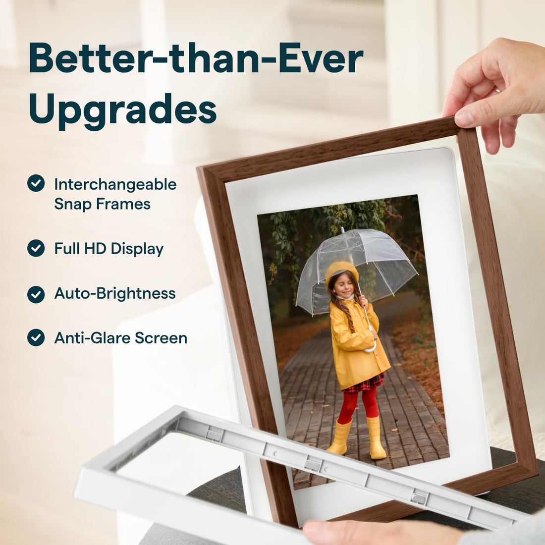 x-Amazon Best Finds - Gifts-Electronics --Skylight Digital Picture Frame, Load from Phone Capability, 10" White