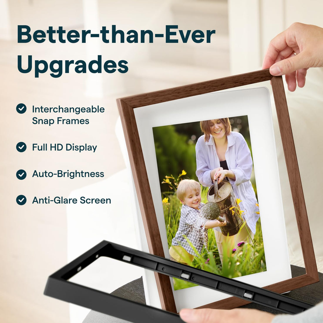 x-Amazon Best Finds - Gifts-Electronics --Skylight Digital Picture Frame, Load from Phone Capability, 10" White